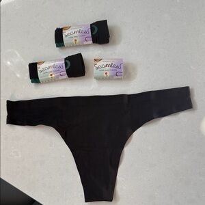 Black Thong Panties